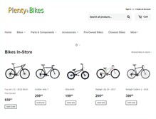 Tablet Screenshot of plentyofbikes.com